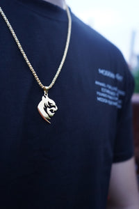 Tiger Pendant + Chain - Gold